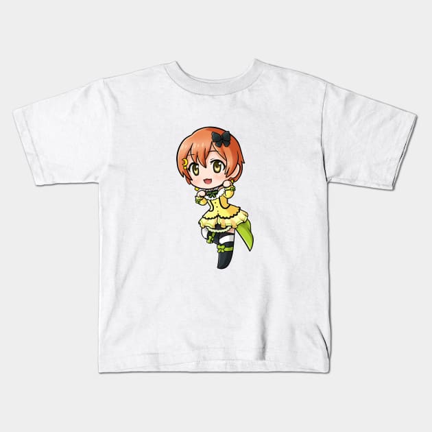 Rin Hoshizora chibi Kids T-Shirt by koomalaama